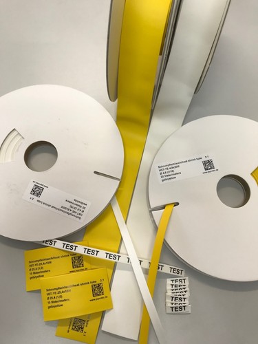 Bedruckbarer schrumpfschlauch - bedruckbarer,